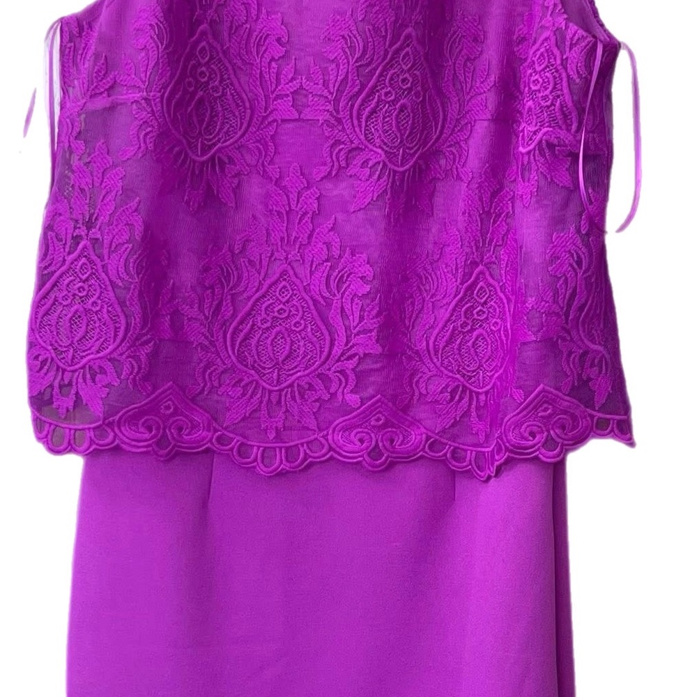 Gianni Bini Purple Lace Mini Dress